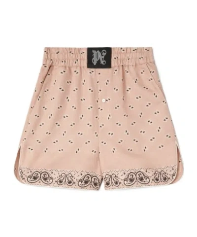 Palm Angels Paisley Boxer Shorts In Pink