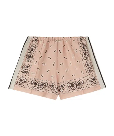 PALM ANGELS PALM ANGELS PAISLEY-PRINTED SIDE STRIPE DETAILED TRACK SHORTS
