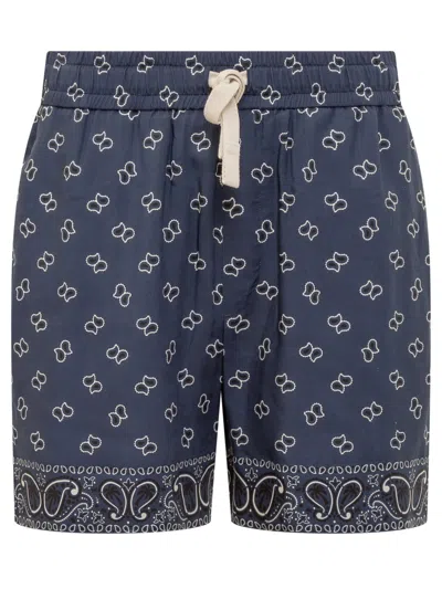 PALM ANGELS PAISLEY SHORTS