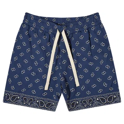 Pre-owned Palm Angels Paisley Shorts 'navy Blue' | Men's Size 50