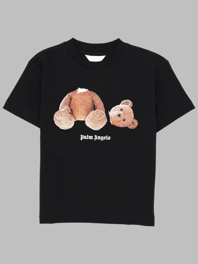 Palm Angels Bear T-shirt Boy In Black
