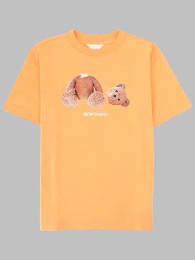 Palm Angels Bear T-shirt Boy In Orange