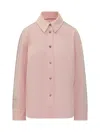 Palm Angels Pink Jacket With Side Bands In Pink
