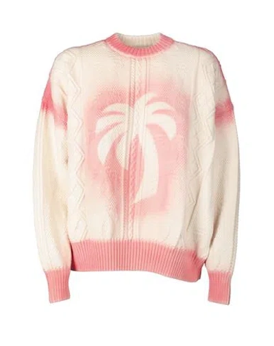 Palm Angels Pink Sweater Woman Sweater Pink Size M Cotton