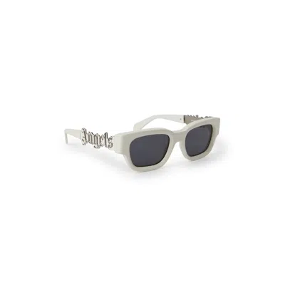 Palm Angels Men's Posey Acetate Square Sunglasses In White