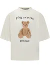 Palm Angels Bear In Mind Over T-shirt In White