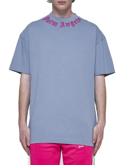 Palm Angels T-shirt In Blue