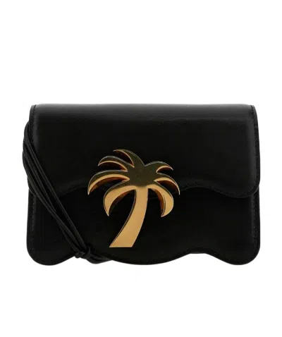 Palm Angels Palm Beach Bag Mini Black Gold