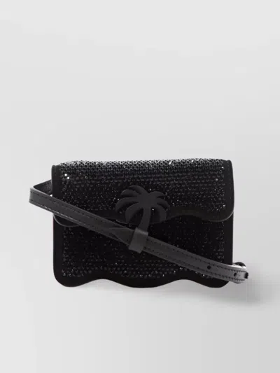 Palm Angels Palm Beach Micro Party Cross-body Bag In Black