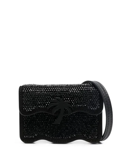 Palm Angels Palm Beach Micro Party Crossbody Bag In Black