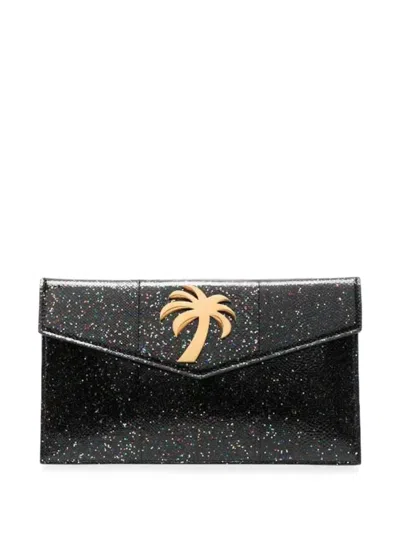 Palm Angels Palm Beach Night Out Clutch Bag In Black