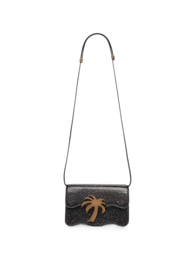 Palm Angels Palm Beach Night Out Shoulder Bag In Black