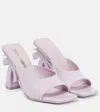 Palm Angels Palm Beach Patent Leather Mules In Pink No Color