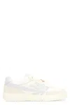 Palm Angels Palm Beach University Sneakers In Beige Grey (white)