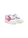 Palm Angels Palm Beach University Leather Sneakers In White