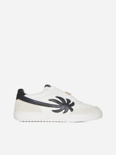 PALM ANGELS PALM BEACH UNIVERSITY LEATHER SNEAKERS