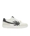 Palm Angels White & Black Palm Beach University Sneakers In White