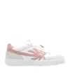 Palm Angels Women's Sneaker Pb Univ White Palm Tree Pink In White