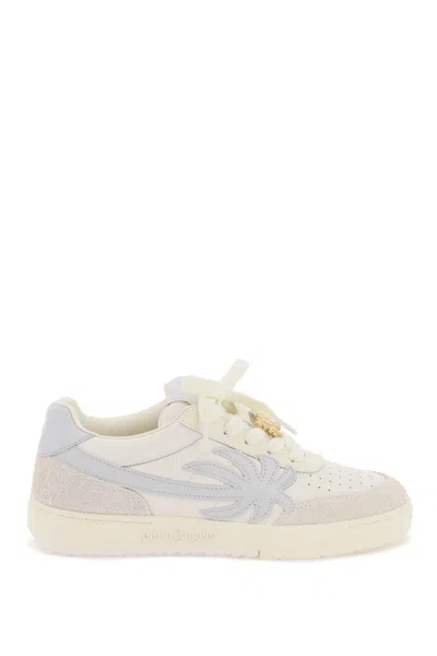 Palm Angels Palm Beach University Leather Low Trainers In Mixed Colours