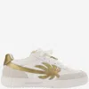 Palm Angels Palm Beach University Sneakers In White/gold