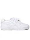 Palm Angels University Leather Sneakers Metallic Accents
