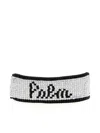 Palm Angels Blackwhite Palm Beads Bracelet In 白色