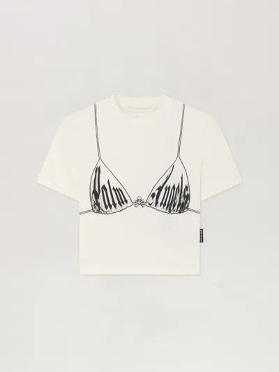 Palm Angels Palm Bra Baby T-shirt In White
