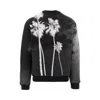 Palm Angels Palm Culture Print Crewneck Sweater In Black