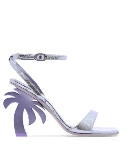 Palm Angels "palm Heel" Sandals In Purple