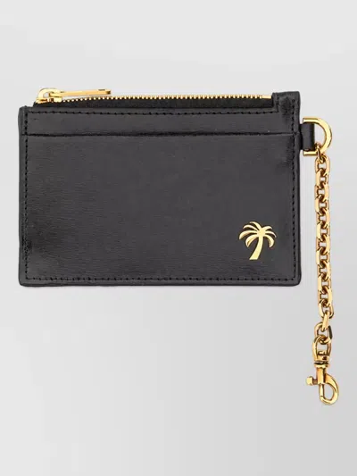Palm Angels Palm Leather Mini Bag In Black