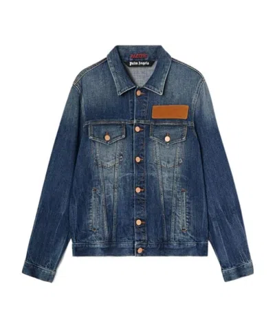 PALM ANGELS PALM LOGO DENIM JACKET