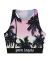 Palm Angels Pink Sunset Top In Black