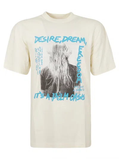 Palm Angels Palm Oasis T-shirt In Off White