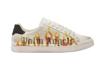 Pre-owned Palm Angels Palm One Low-top Flame Print White Multi In White/multi