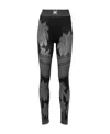Palm Angels Palm Printed High Waist Ski Leggings In Black