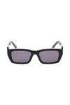 Palm Angels Palm Rectangle-frame Sunglasses In Black Dark Grey (black)