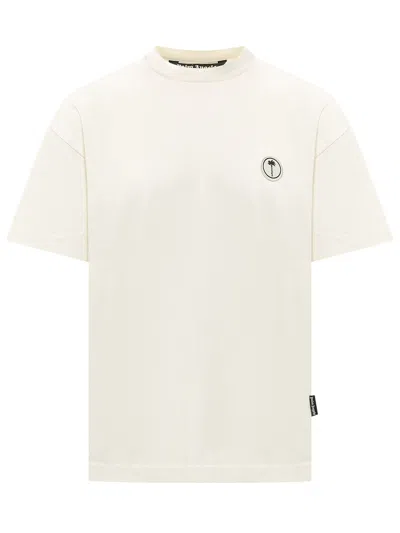 Palm Angels Palm Regular T-shirt In Neutral