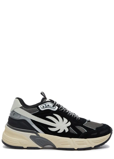 PALM ANGELS PALM RUNNER PANELLED MESH SNEAKERS