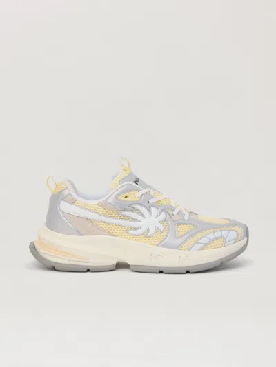 Palm Angels Palm Runner Lace-up Sneakers In Yellow