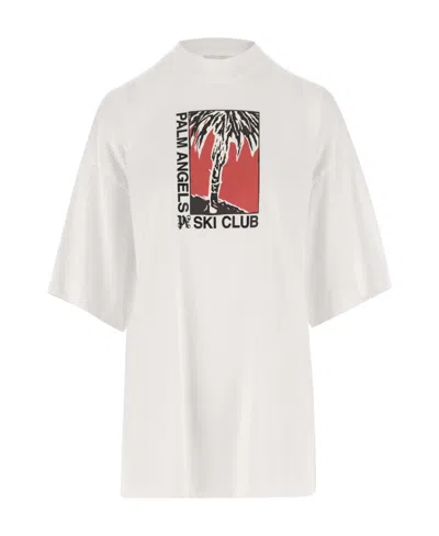 PALM ANGELS PALM ANGELS GRAPHIC PRINTED CREWNECK T-SHIRT