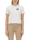 Palm Angels Logo Print Cotton T-shirt In White