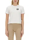 Palm Angels Logo Print Cotton T-shirt In White