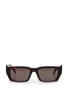 Palm Angels Palm Sunglasses In 6407 Havana Dark Grey