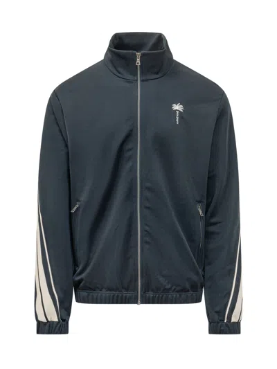 Palm Angels Palm Track Jacket In Blue