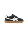 Palm Angels Black Sneakers For Kids With Palm Tree In Black