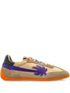 Palm Angels Palm Tree Appliqué Sneakers In Neutral