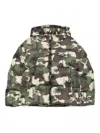 Palm Angels Palm-tree Camouflage Puffer Jacket In Brown