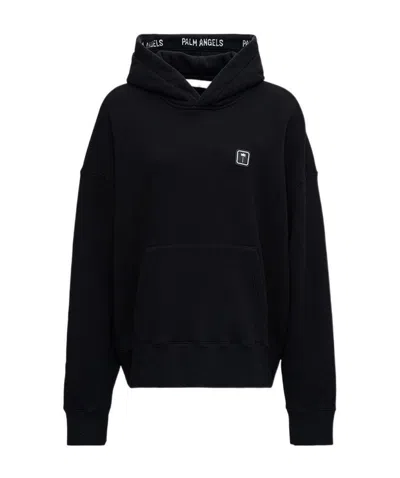 Palm Angels Palm Tree Hoodie In Black