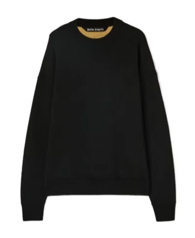 PALM ANGELS PALM ANGELS PALM TREE INTARSIA CREWNECK SWEATER