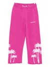 Palm Angels Palm-tree Knit Trousers In Pink